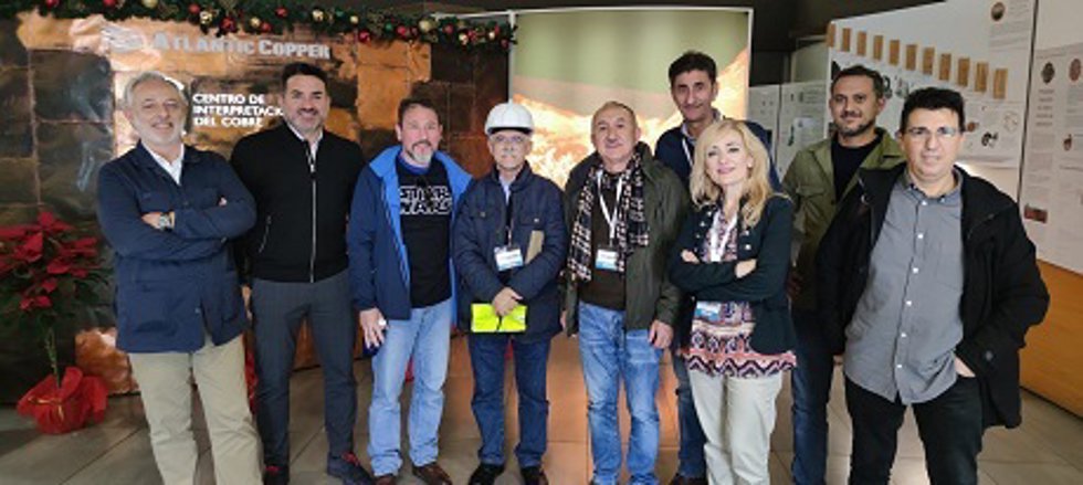 Visita del secretario general de UGT, Pepe Álvarez, a Atlantic Copper.