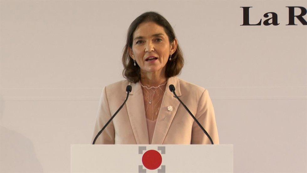 La ministra de Industria, Reyes Maroto, en el foro de 'La Región'.