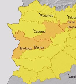 Alertas en Extremadura para el 13 de diciembre