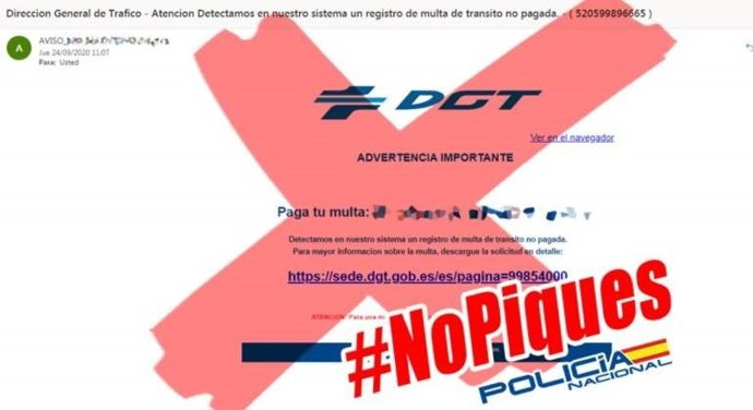 La Policía Nacional alerta de la estafa por la que se hacen pasar por funcionarios de la Dirección General de Tráfico