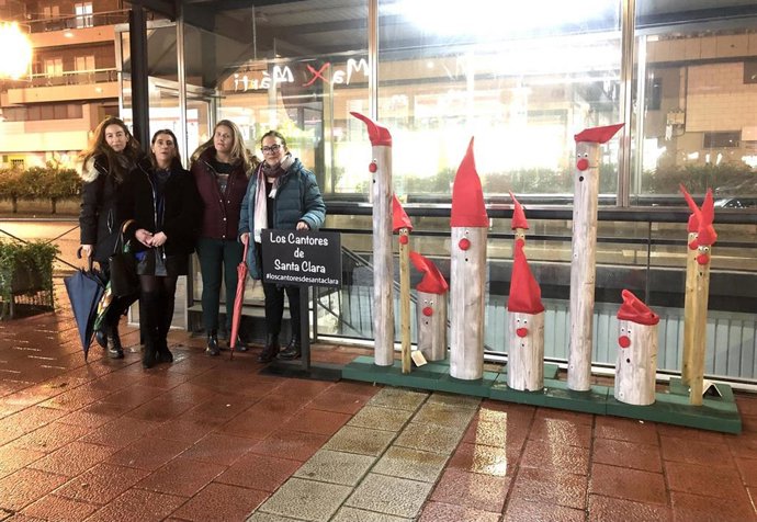 Decoración navideña de la calle Santa Clara de Valladolid.