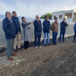 Visita al CEIP Ferrer Guardia de Almería tras la caída de un muro.