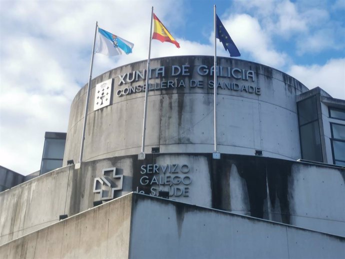 Edificio de la Consellería de Sanidade y Servizo Galego de Saúde (Sergas), en San Lázaro, Santiago de Compostela.