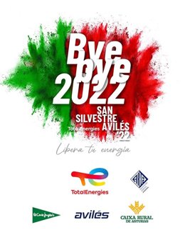 Cartel San Silvestre 2022 en Avilés.