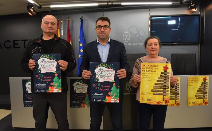 Presentación del mercado de Navidad de Albacete.