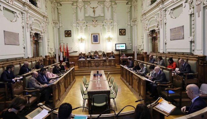 Pleno municipal del Ayuntamiento de Valladolid.