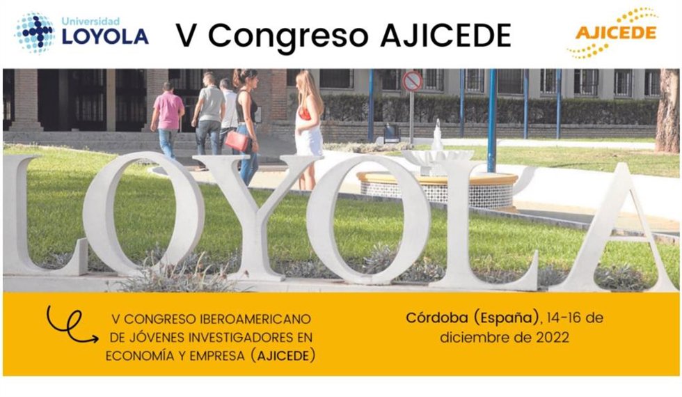 Imagen promocional del V Congreso Iberoamericano de Jóvenes Investigadores en Economía y Empresa.