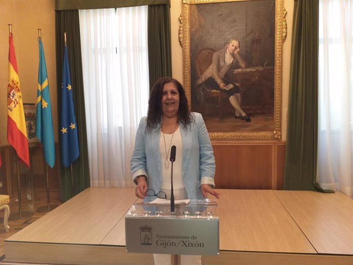 Archivo - Marina Pineda,  concejala de Hacienda en el Ayuntamiento de Gijón