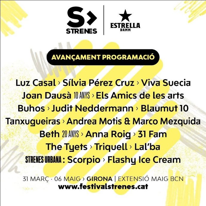 Cartel del Festival Strenes de Girona