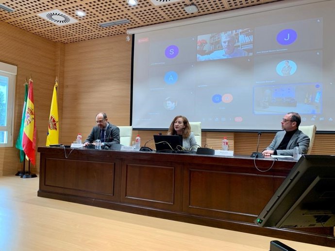 Isabel Gallardo en la jornada sobre Inteligencia Artificial organizada por la Red Observatorio Sector Público e Inteligencia Artificial.