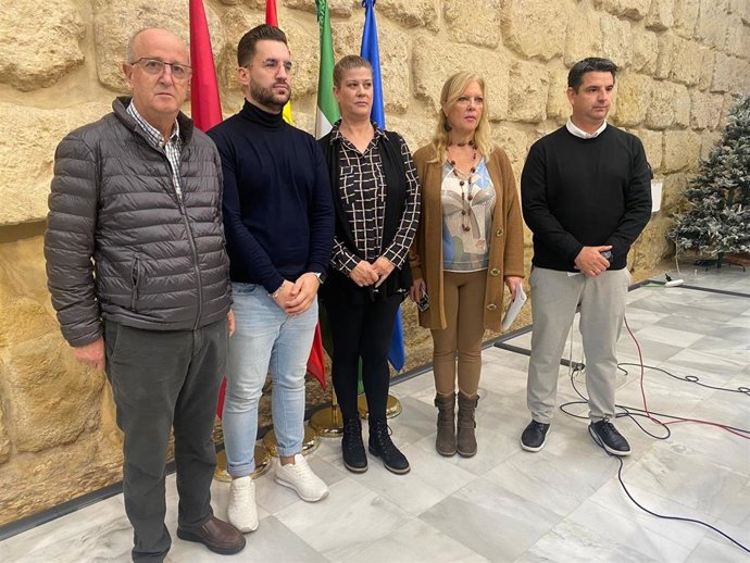 Concejales de IU y Podemos en el Ayuntamiento de Córdoba.