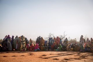 Archivo - Desplazados por la sequía en Dollow, Somalia