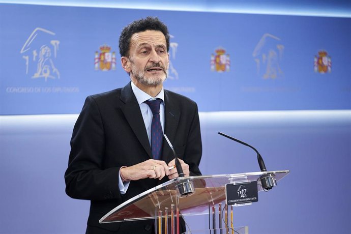 El portavoz parlamentario de Ciudadanos, Edmundo Bal, durante una rueda de prensa posterior a la Junta de Portavoces, en el Congreso de los Diputados, a 13 de diciembre de 2022, en Madrid (España).