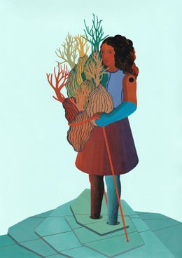 Obra de la artista Otobong Nkanga