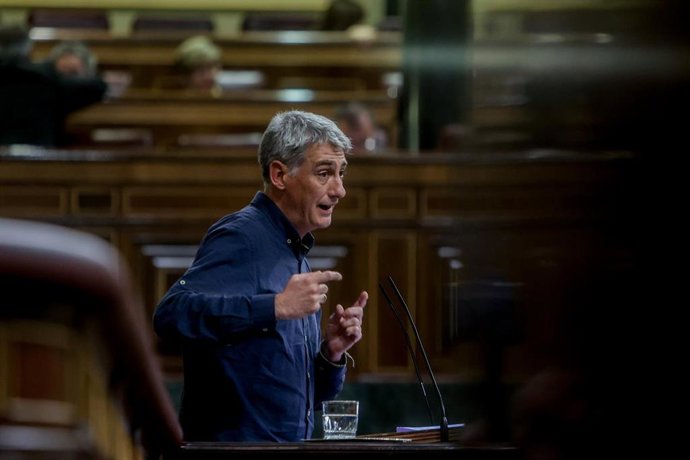 El portavoz adjunto de Bildu en el Congreso, Oskar Matute