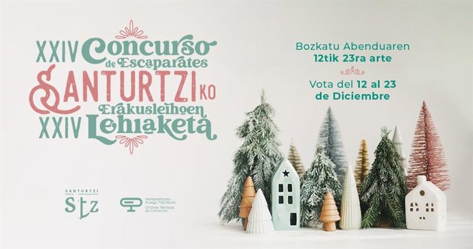 Cartel concurso escaparates de Santutzi