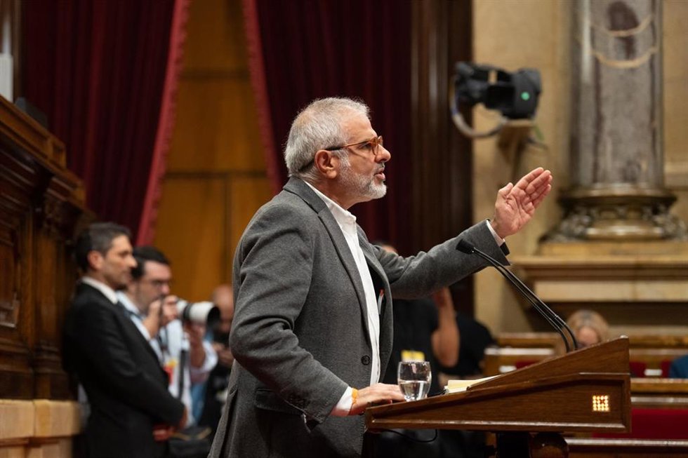 Archivo - El líder de Cs en el Parlament, Carlos Carrizosa