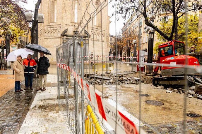 Comienza la renovación de la plaza de La Magdalena que mejorará su pavimentación