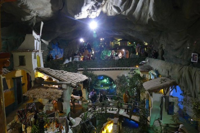 Interior del Belén Viviente de Beas (Huelva).