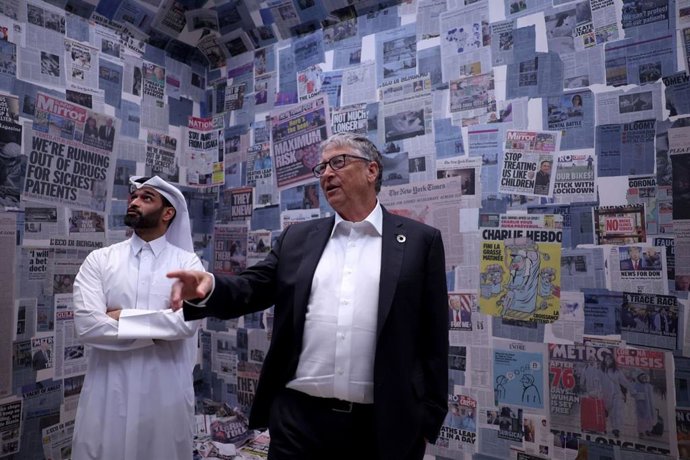 S.E. Hassan Al Thawadi junto a Bill Gates