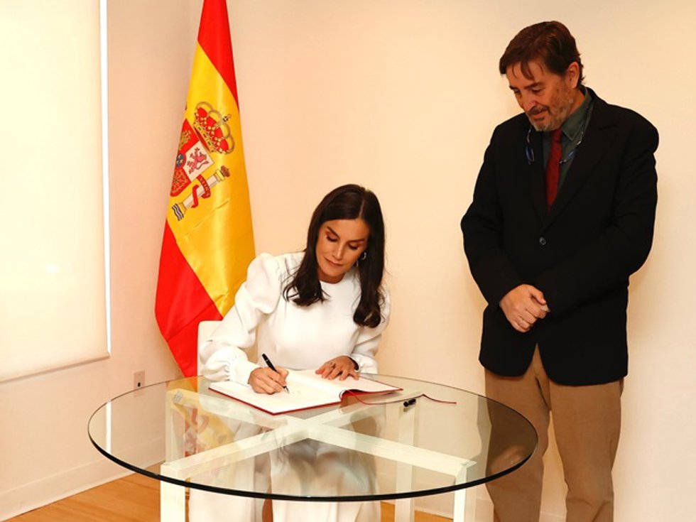 La Reina Letizia durante la inauguración de la Sede del Instituto Cervantes en Los Ángeles