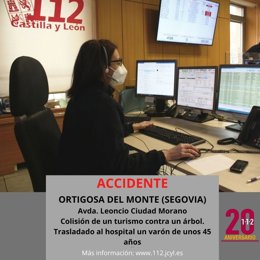 Gráfico elaborado por el 112 con datos del accidente en Ortigosa del Monte, en Segovia