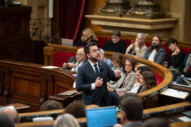El president de la Generalitat, Pere Aragonès