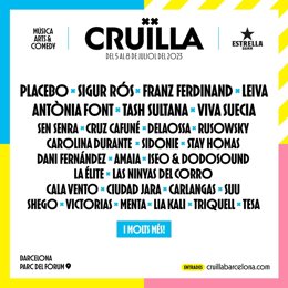 Cartel del Festival Crulla 2023