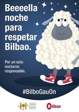 Cartel de la campaña para fomentar un ocio nocturno responsable.