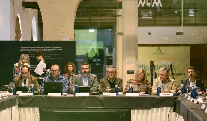 Reunión del Consejo de Participación de Doñana que se celebra en Almonte (Huelva).