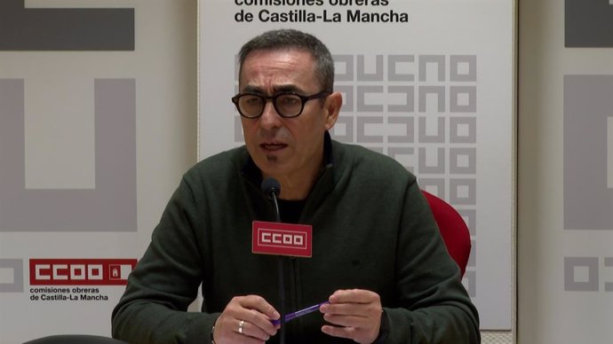 El secretario general de CCOO Castilla-La Mancha, Paco de la Rosa.