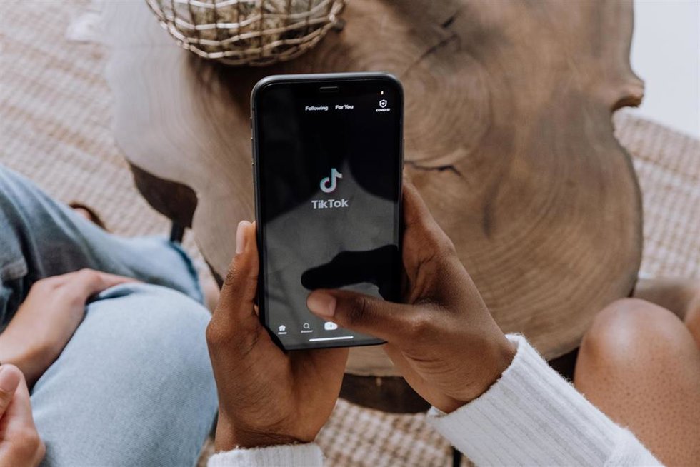 Interfaz principal de la aplicación TikTok