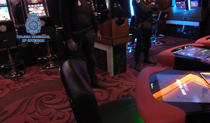 Inspección de un local de juego en Palma.