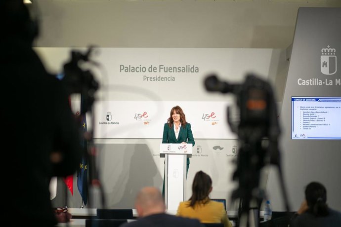 La portavoz del equipo de Gobierno, Blanca Fernández, en rueda de prensa.