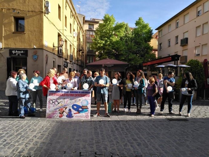 Archivo - Foto de archivo de una concentración de la Plataforma por la Sanidad Pública 