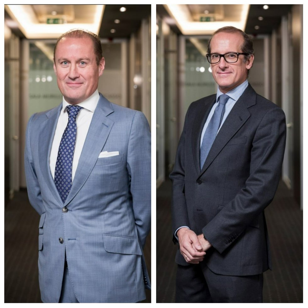 Los nuevos miembros del comité ejecutivo de Deutsche Bank SAE, José Garriga y Javier Rapallo.