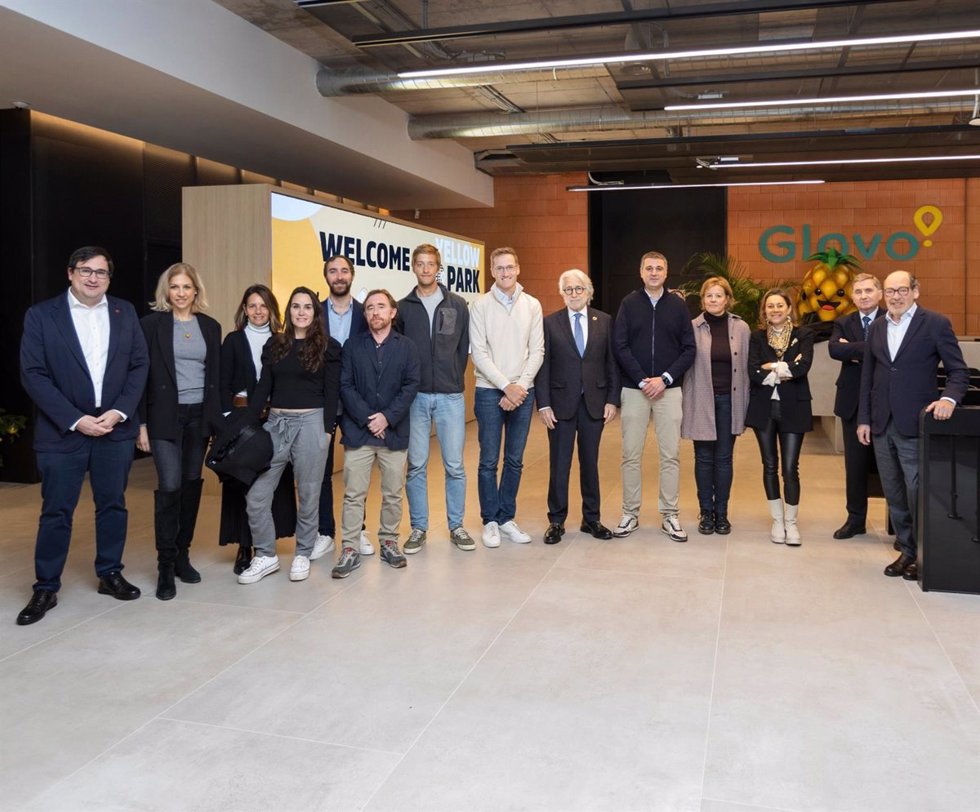 El fundador y CEO de Delivery Hero, Niklas stberg, en una visita a la nueva sede de Glovo en Barcelona