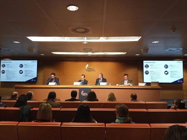Raúl Calleja, director de SICampo; Juan Arrizabalaga, director general de Ifema Madrid; Fermín Bohórquez, presidente de Alianza Rural y José Carlos Caballero, miembro del Comité Ejecutivo Alianza Rural, durante la presentación de la feria SICampo