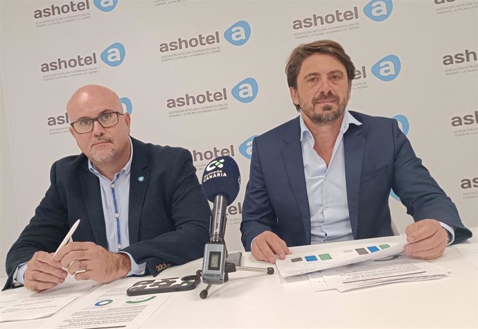 El presidente y el gerente de Ashotel, Jorge Marichal y Juan Pablo González