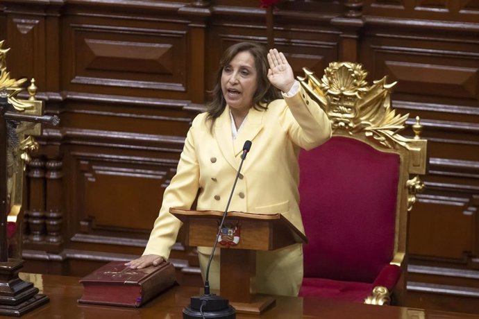 La presidenta de Perú, Dina Boluarte.