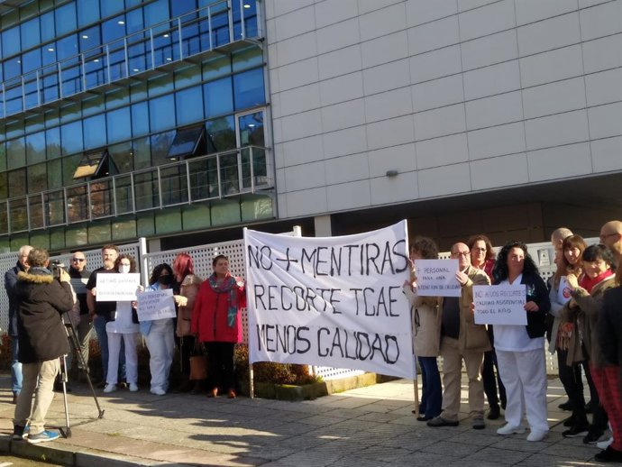 Concentración frente al CPR Riaño