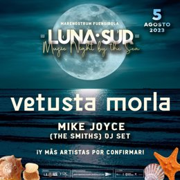 Cartel del Festival Indie Luna Sur en Marenostrum Fuengirola