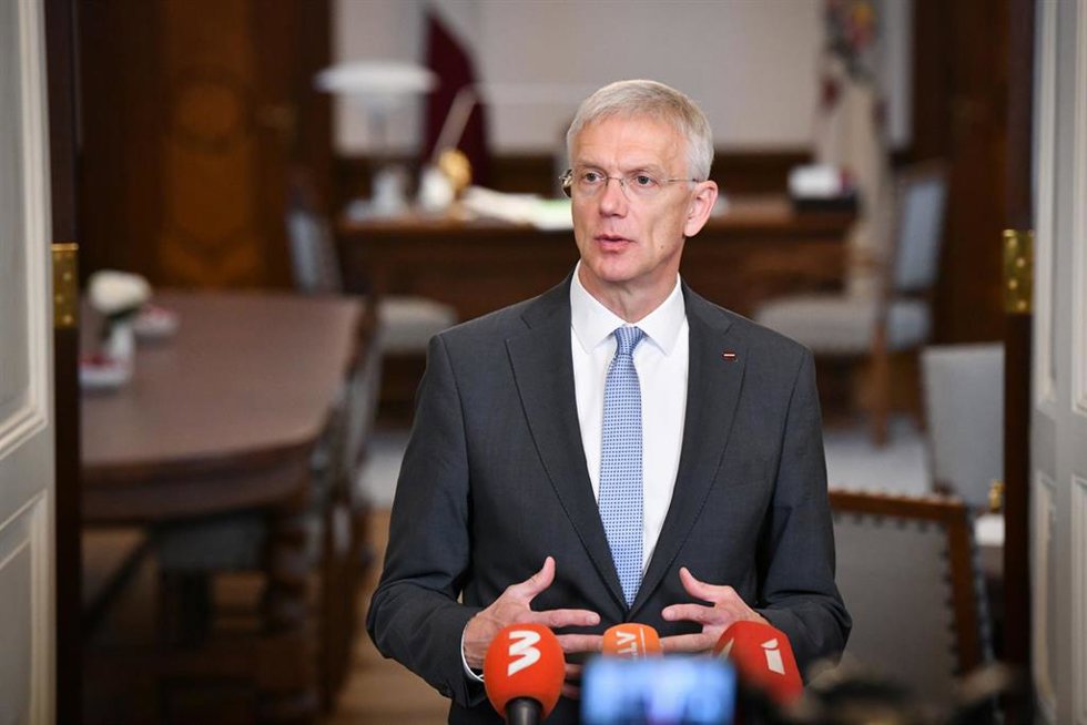 El primer ministro de Letonia, Krisjanis Karins.