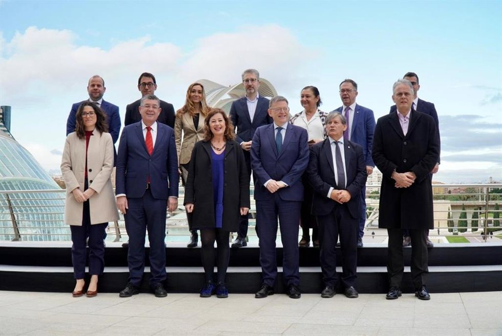 Armengol y Puig clausuran este jueves la cumbre Baleares-Comunidad Valenciana.
