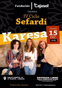 Cartel del concierto Karesa dentro del IV Ciclo Sefardi.