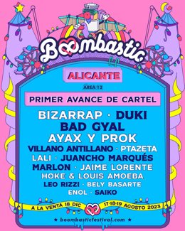 Cartel Boombastic Alicante 2023