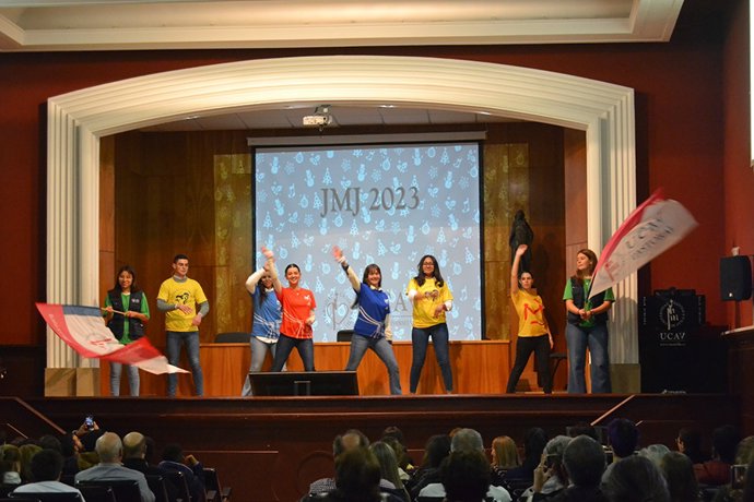 Un momento de la actuación en el Festival Misionero de Navidad 2022