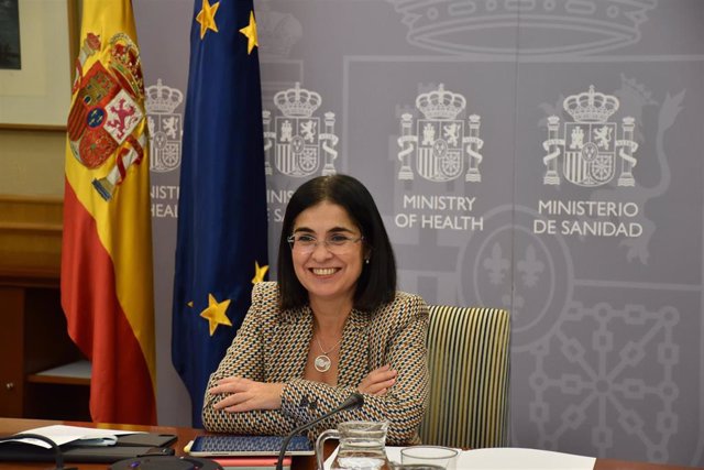 Archivo - La ministra de Sanidad, Carolina Darias, preside el Consejo Interterruitorial del Sistema Nacional de Salud del 2 de noviembre de 2022.