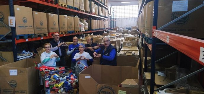 Imagen de los alimentos recogidos en la campaña de noviembre.