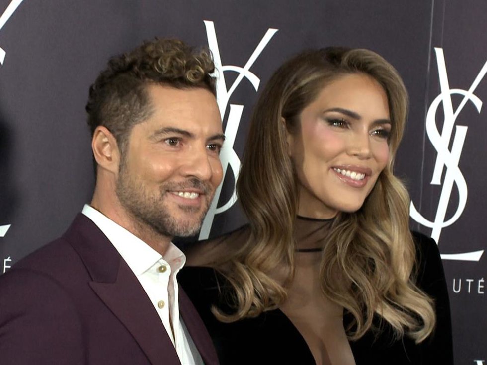 David Bisbal y Rosanna Zanetti en un evento en la capital
